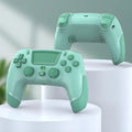 Fruit green wireless Bluetooth gamepad controller for PS4, PC, and mobile gaming