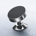 Magnetic car phone holder aluminium alloy CD texture black colour paste style on dashboard