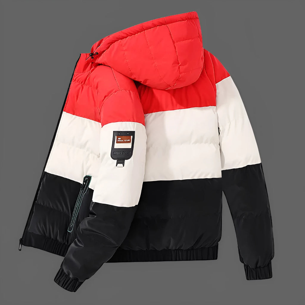 Corduroy winter jacket for teenagers and adults in red, green, khaki, grey, dark green or brown, sizes L to 4XL