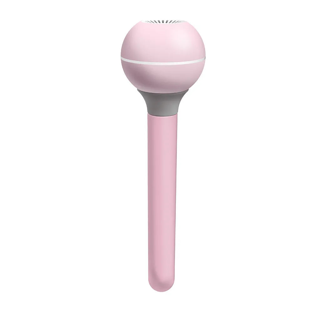 Columnar magic wand humidifier in pink or white with USB cable and 1 litre water tank