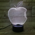 3D fruit colourful LED night light with acrylic shade and touch control, seven colours, 220x130x90mm