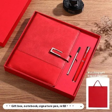 A5 soft leather notebook in business brown colour with wood-free paper pages