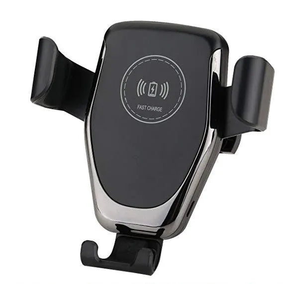 Car wireless charger with automatic clamping for iPhone on windshield mount