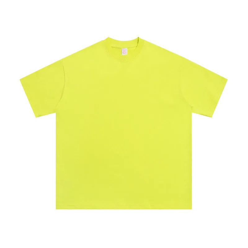 Men's loose cotton half-sleeve shirt in multiple colours with pullover style