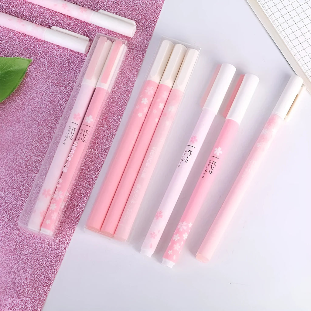 Sakura gel pen set with 0.35mm and 0.5mm needle tip options