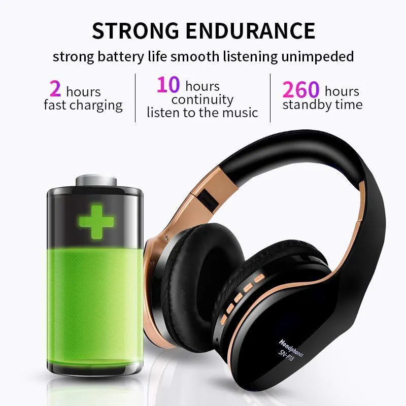 HobbyLane Bluetooth headset in black, red or white colours with over-ear design and wireless connectivity
