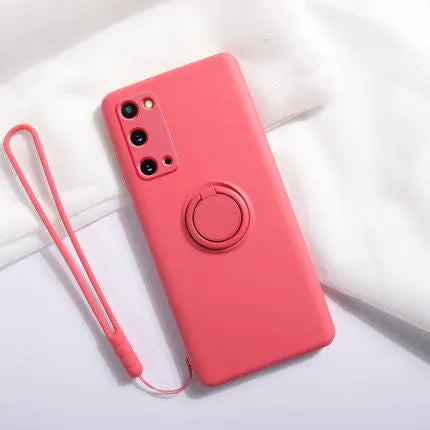 Samsung Galaxy S20 TPU silicone phone case in multiple colours showing back cover design.
