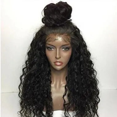 Long curly front lace chemical fibre wig for women in 20 inch length domestic silk fibre