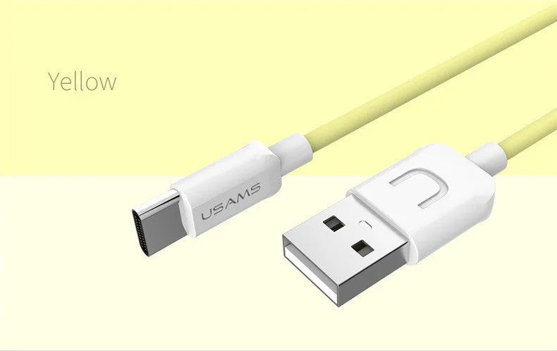 1 metre USB charging cable for Android phones in five colour options