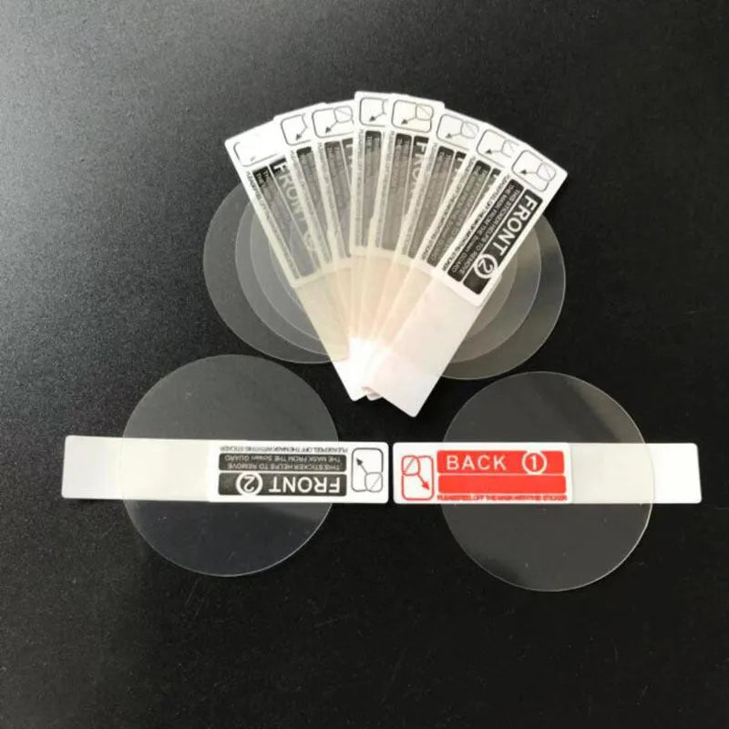 Three transparent tempered glass screen protector films for Ticwatch2 smartwatch with matte finish