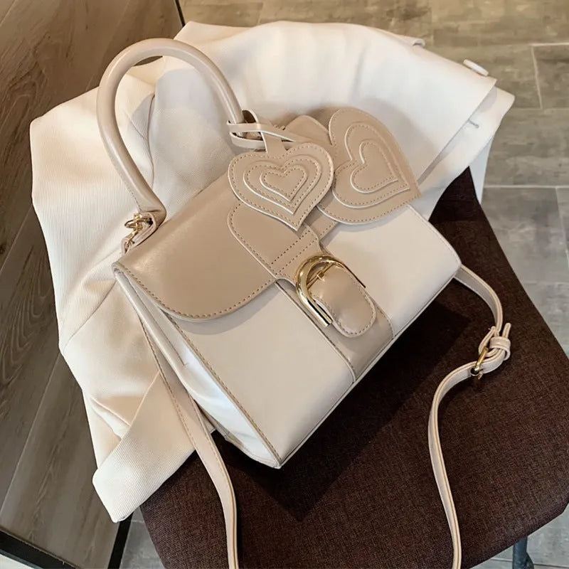 Temperament fashion handbag MINI size horizontal PU bag with car suture detail and zipper closure in black coffee khaki colours