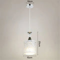Single-head fishline pendant lamp with aluminium alloy shade and adjustable 1m suspension for restaurant task lighting