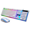 G21 wired U U mouse and keyboard set in black with suspended lighting mechanical feel design