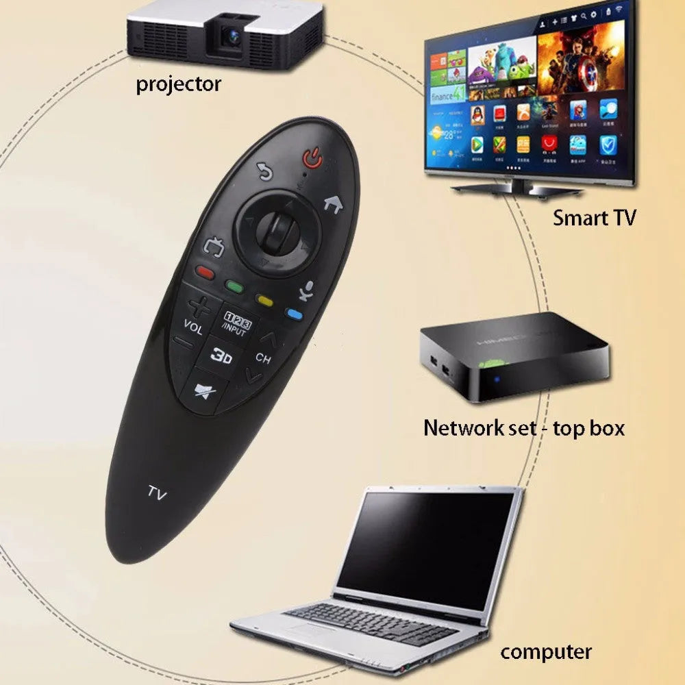 Black universal remote control for LG AN-MR500 Smart TV replacement