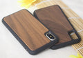 Wooden case TPU phone case in bamboo finish for iPhone, showing natural grain and slim profile