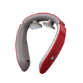 Smart shoulder and neck massager with PC housing and silica gel contact pads, polymer battery powered
