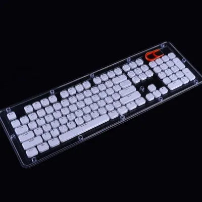 E element mechanical keyboard with 104 keys in white finish, showing full layout including number pad.
