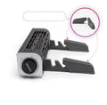 Black laptop cooling pad with dual fans, adjustable tilt, and USB cable.