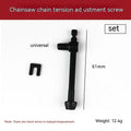 Chainsaw tension adjustment wire set showing multiple nylon thread spools in different diameters from 0.3mm to 1.2mm