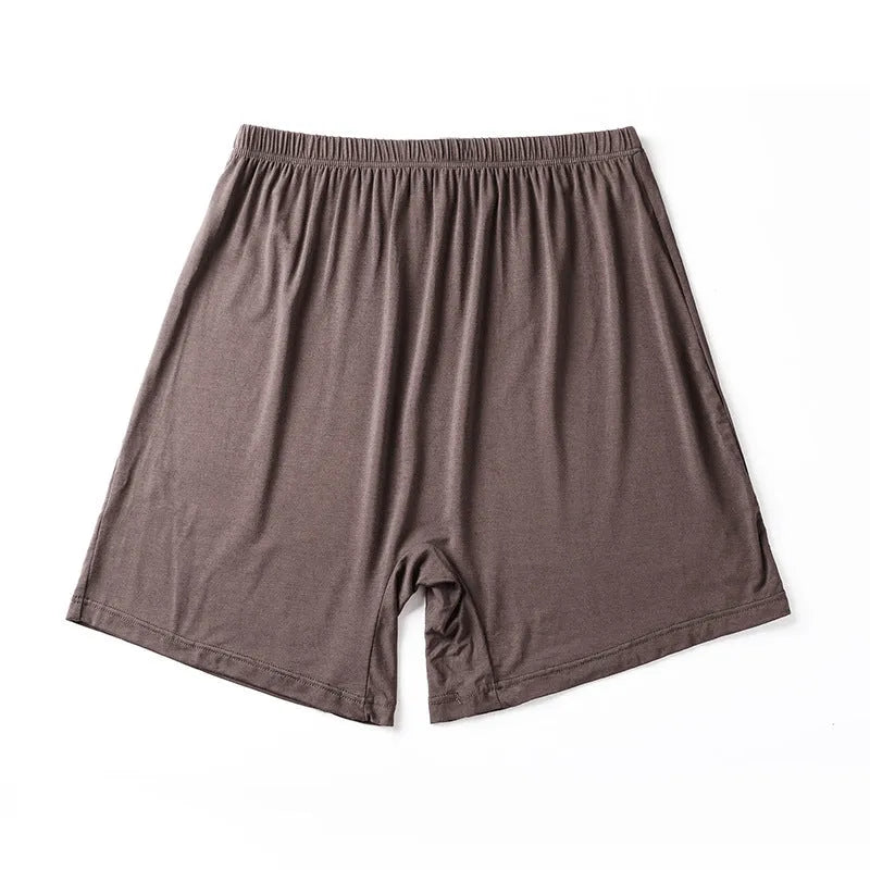 Men's solid colour modal boxers with high waist design in sizes XL to XXXXL
