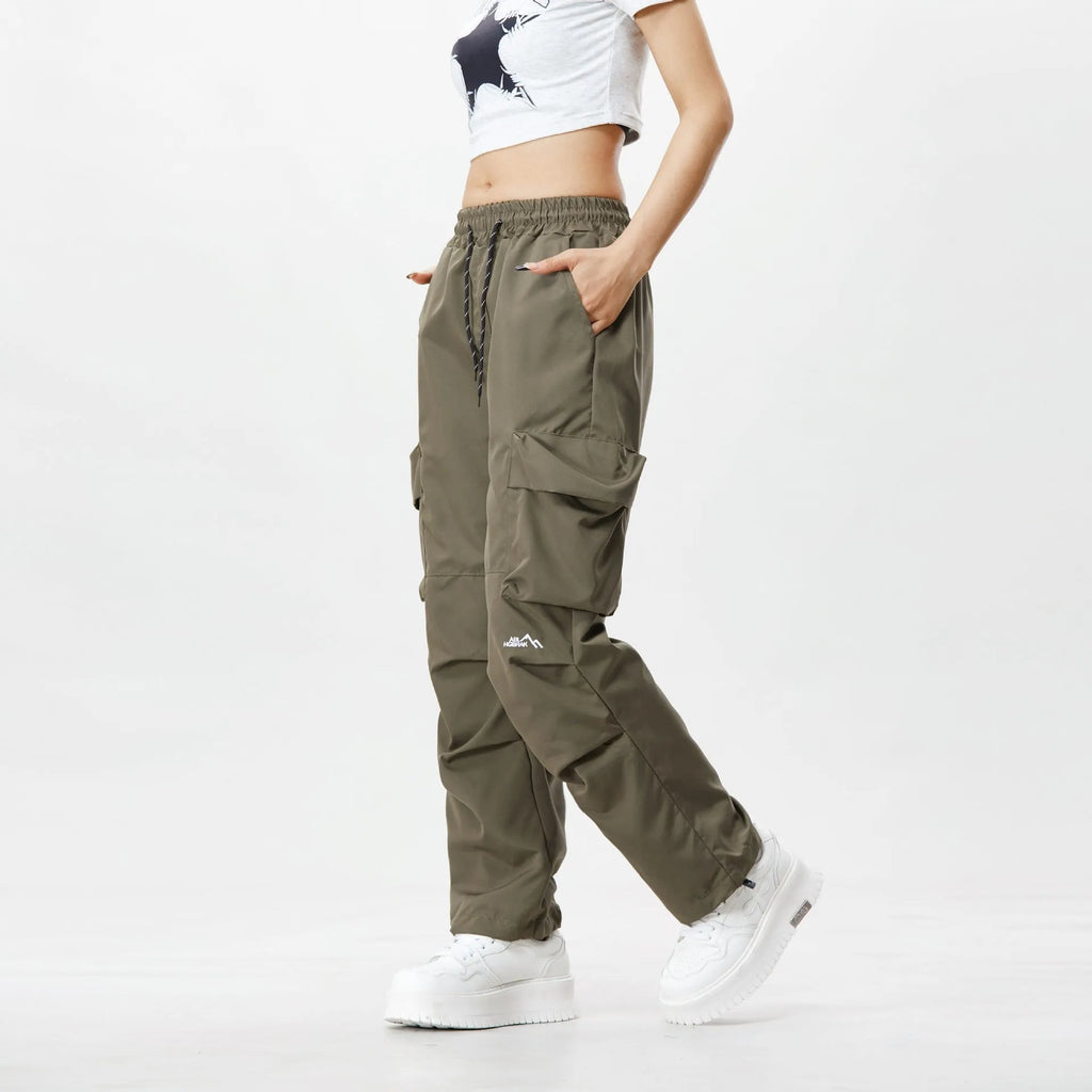 Men's retro waterproof work trousers in black, grey green, or khaki, mid waist, cotton-polyester, sizes M to 4XL