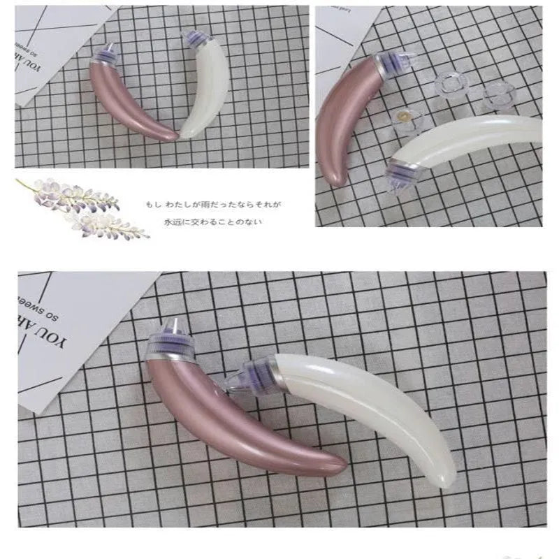 JY-666 electric blackhead suction instrument for facial pore cleansing in rose gold colour