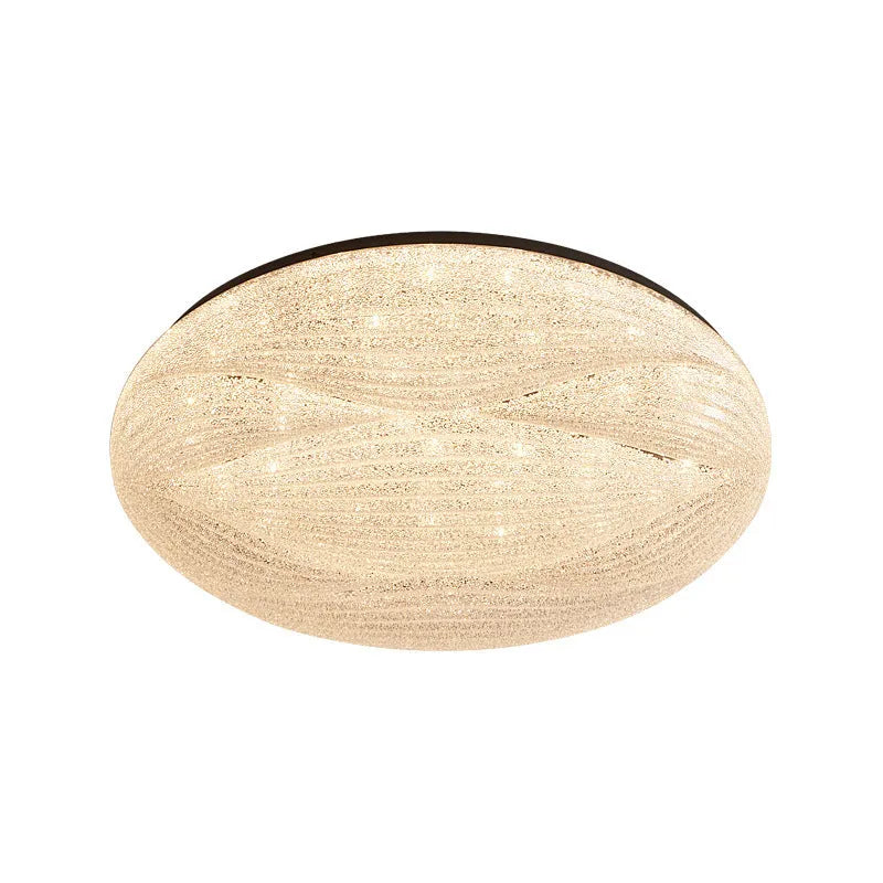 Modern copper round ceiling lamp for bedroom with multiple size options