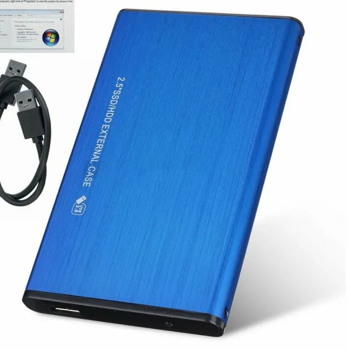 2.5 inch SATA USB 3.0 aluminum external hard drive enclosure for notebook HDD or SSD