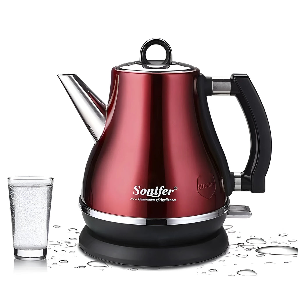 Son-mother pot set ceramic teapot 1.2L capacity stainless steel construction black blue red colours