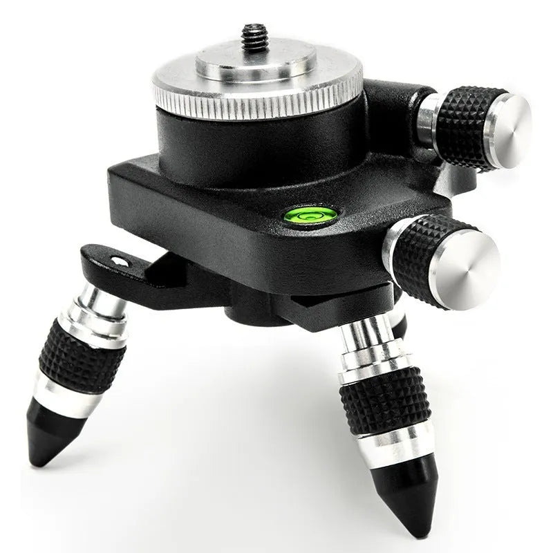 Black aluminium alloy YL-30 spirit level base showing 360-degree rotation mechanism