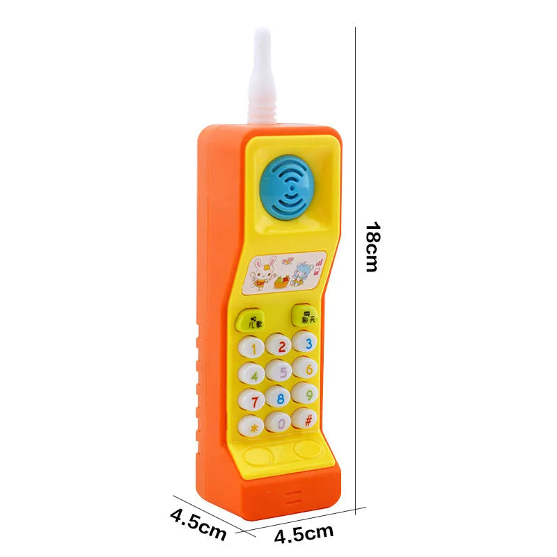 Children's educational toy with cartoon animal design featuring sound and light features