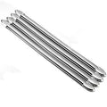Set of 4 silver car anti-collision strips 41cm long electroplated bumper protectors