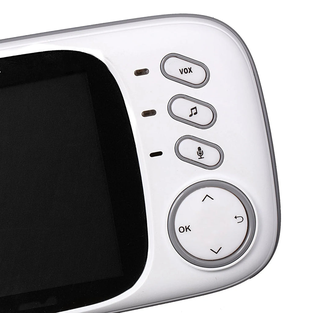 VB603 digital baby monitor showing parent unit with 3.2-inch screen and separate camera unit