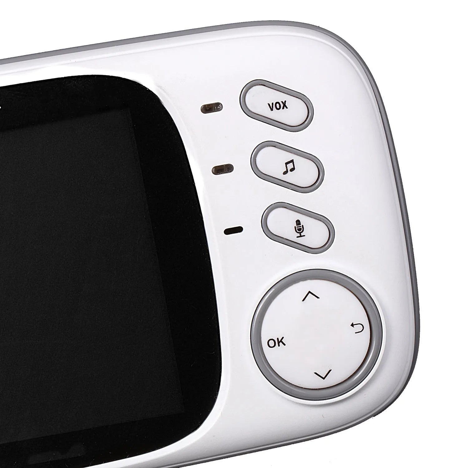 VB603 digital baby monitor showing parent unit with 3.2-inch screen and separate camera unit