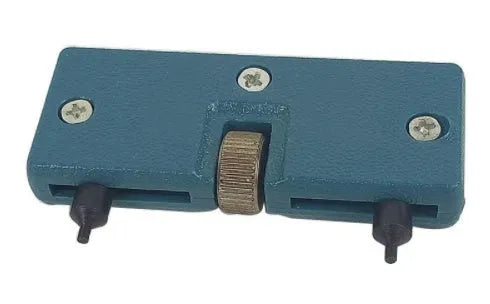 Universal watch opener tool for removing watch back covers, handheld metal tool with grip for opening