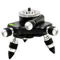 Black aluminium alloy YL-30 spirit level base showing 360-degree rotation mechanism