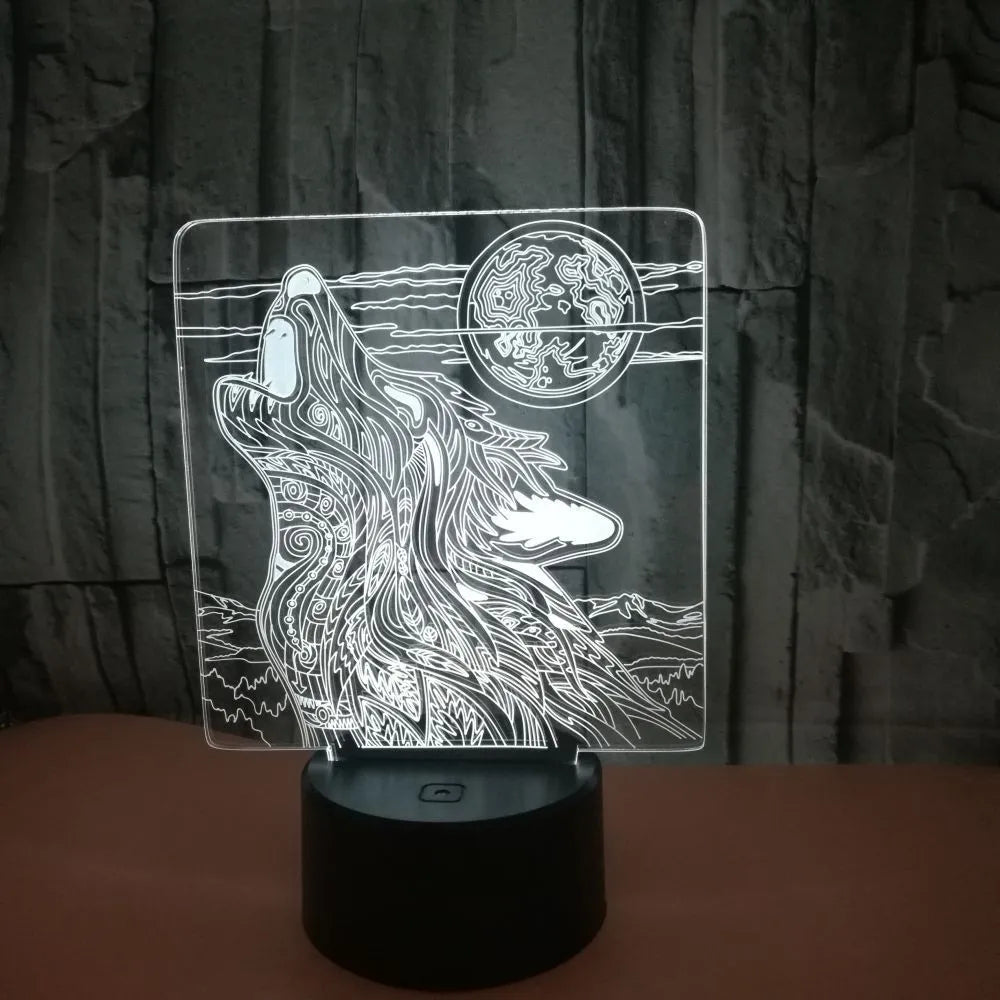 Compact white ABS base LED desk lamp with touch controls and remote, displaying multiple colour options.