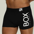 Men's 100% cotton boxer shorts in black and white, breathable underwear in sizes L to XXL