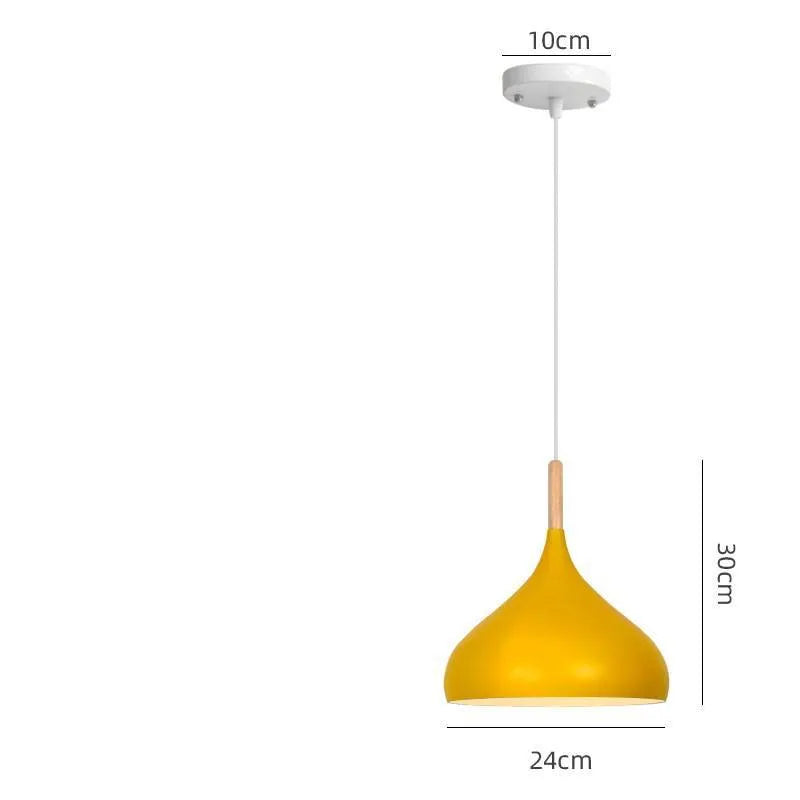 Adjustable macarone chandelier pendant light in aluminium alloy with six colour options