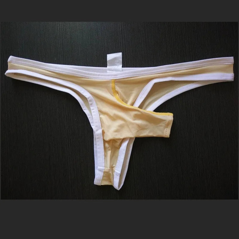 Men's Ice Silk briefs in multiple colours showing elephant nose pouch design on a white background.