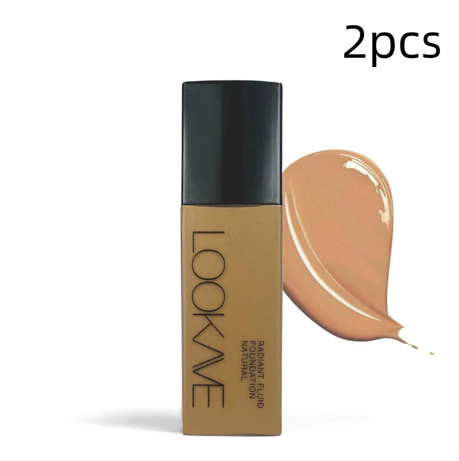 LOOKAVE matte liquid foundation bottle in Ivory White shade, 21g size