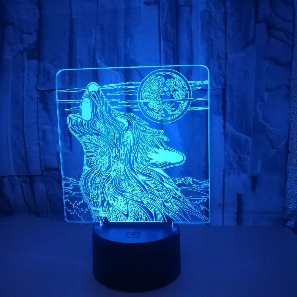 Compact white ABS base LED desk lamp with touch controls and remote, displaying multiple colour options.