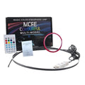 Car interior ambient LED lighting strip with remote control for colour customisation