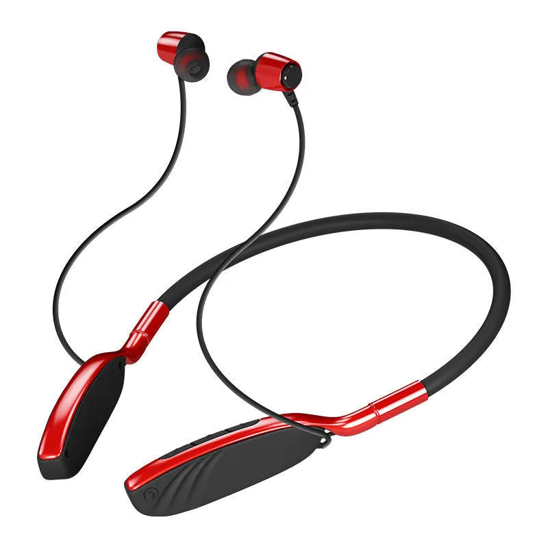 Sports Bluetooth Headset 5.0 neck hanging bilateral stereo headphones with power display in five colours