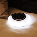 Creative Bluetooth subwoofer stereo speaker LED desk lamp with folding design and touch controls