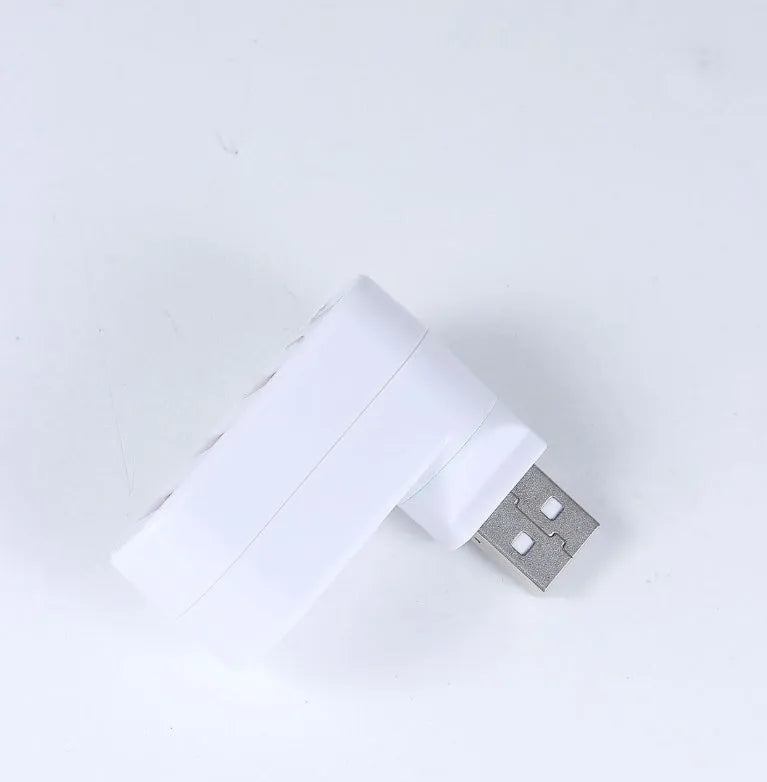 USB hub splitter with multiple ports in black or white colour options
