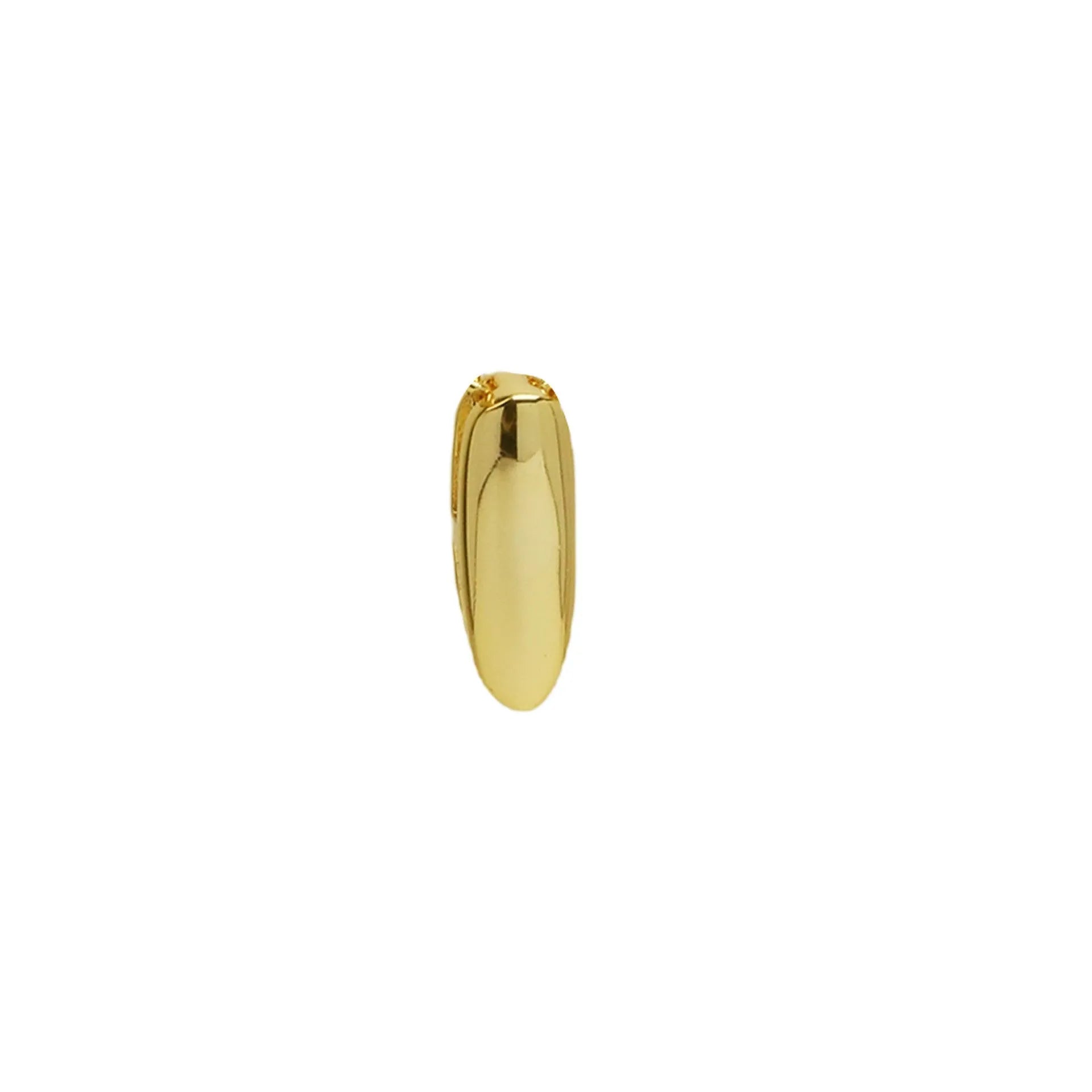 18k electroplated gold DIY letter name bracelet with smooth bubble surface on copper alloy