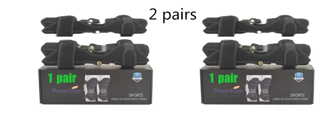 Adjustable knee brace patella support booster with spring mechanism and breathable fabric