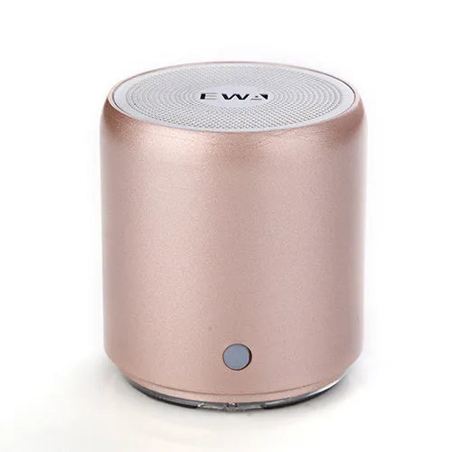 Mini wireless Bluetooth speaker in grey with compact body, 600mAh battery, and 10m Bluetooth range