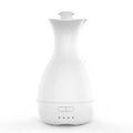 White or pink ultrasonic aromatherapy vase diffuser with 200ml tank and colour-changing LED night light
